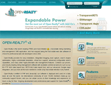 Tablet Screenshot of addons.open-realty.org
